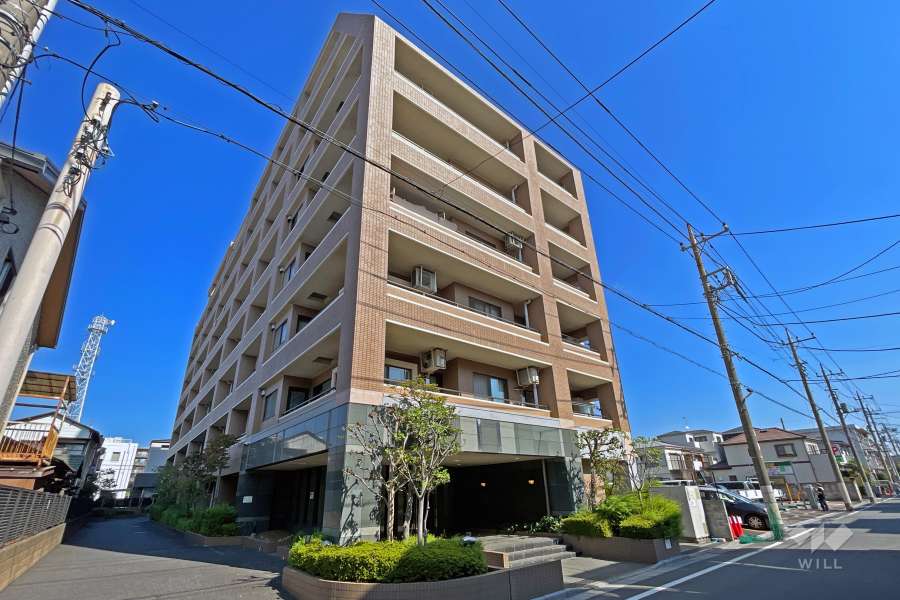 デュオ川口青木公園の外観（南西側から）