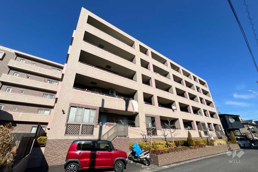 レーベンリヴァーレ東川口の外観（南西側から）