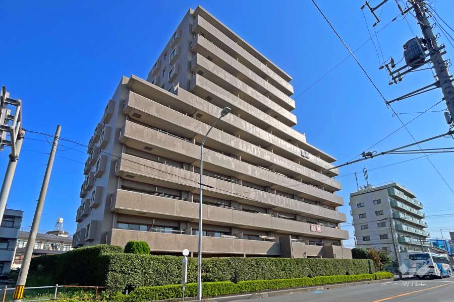 ハイセレサ川口ウインドフロウの外観（南西側から）