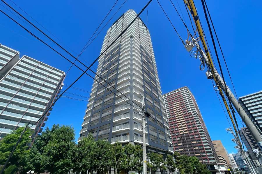 リビオタワー川口ミドリノの外観（南東側から）