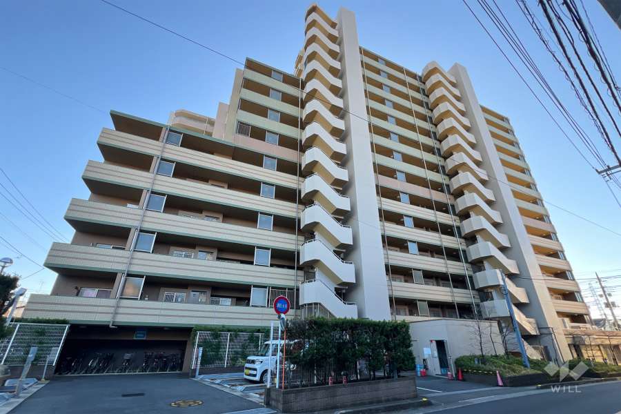 ダイアパレス鳩ヶ谷本町の外観（北東側から）