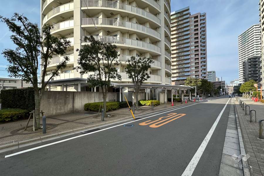 敷地東側の前面道路