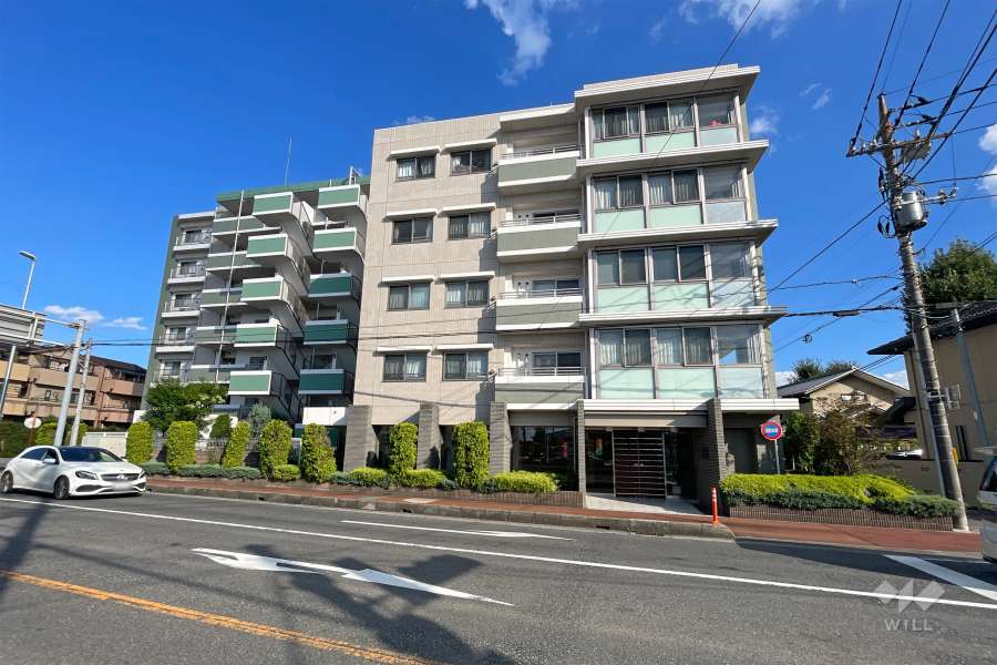 レクセルマンション鳩ヶ谷の外観（南西側から）