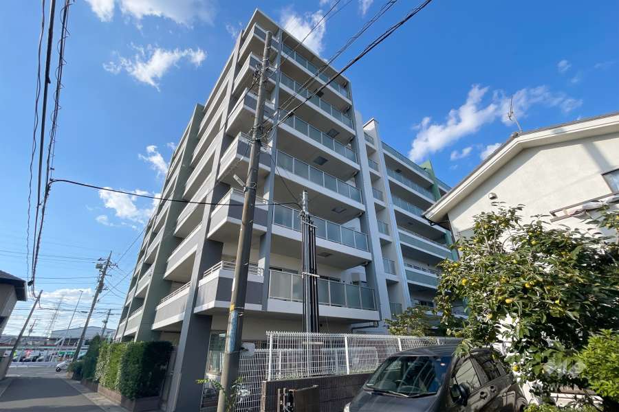 レクセルマンション鳩ヶ谷の外観（南東側から）