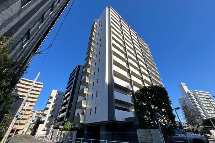 オーベル川口並木の外観（南西側から）