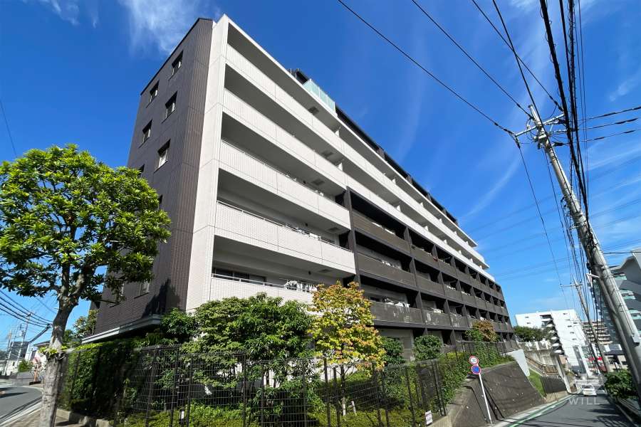 デュオ東川口エアリーヒルズの外観（南東側から）
