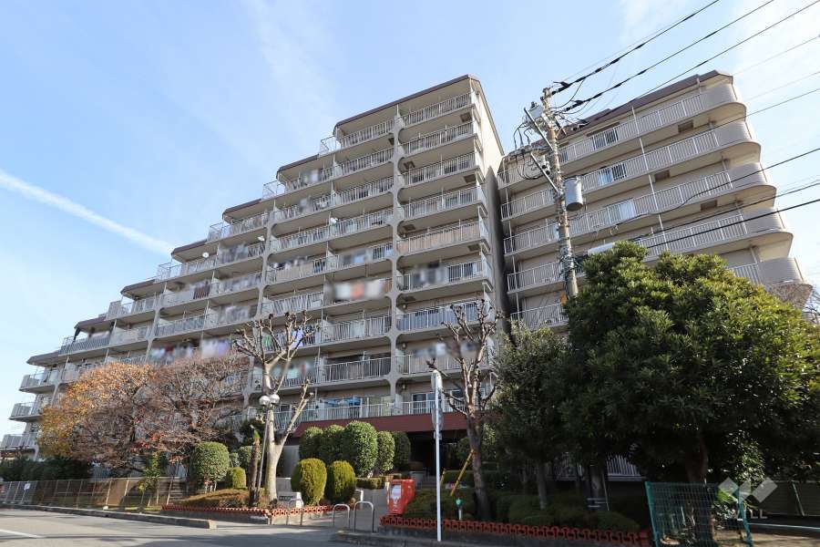 鳩ケ谷スカイハイツの外観（南西側から）