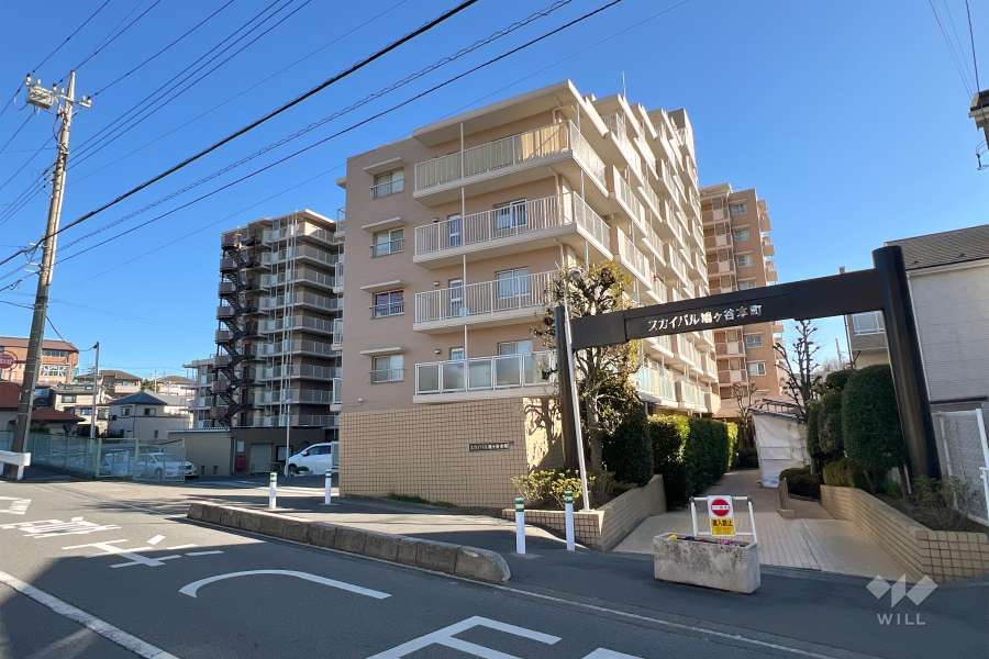 スカイパル鳩ヶ谷本町の外観（北西側から）