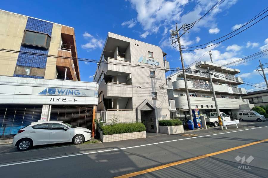 マリオン川口第３の外観（北西側から）