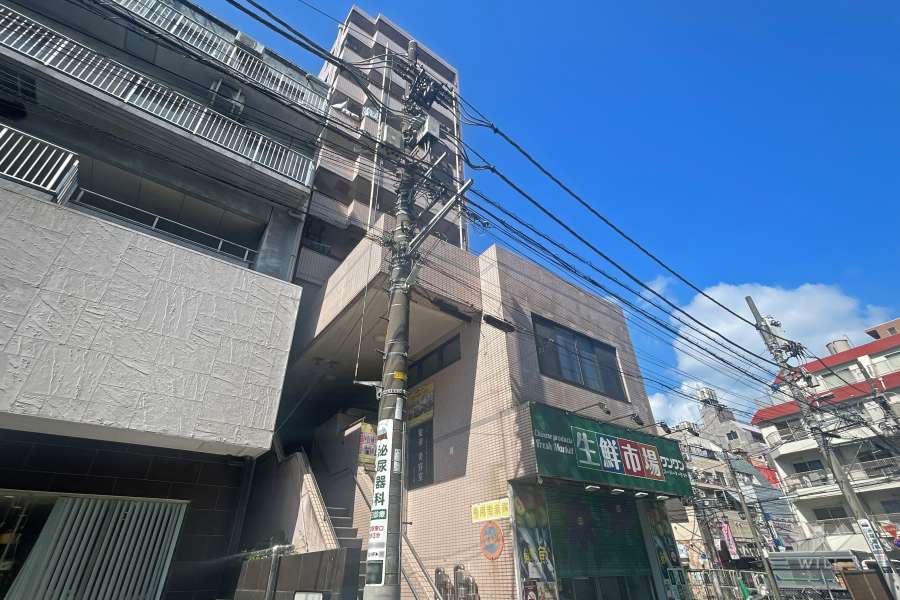スカイコート西川口5の外観（北東側から）