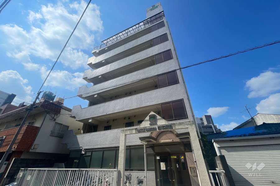 キャッスルマンション西川口駅前の外観（北西側から）