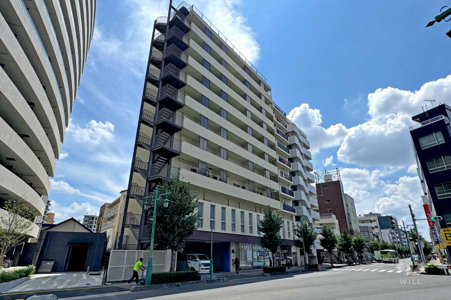 わらびマンションの外観（北側から）