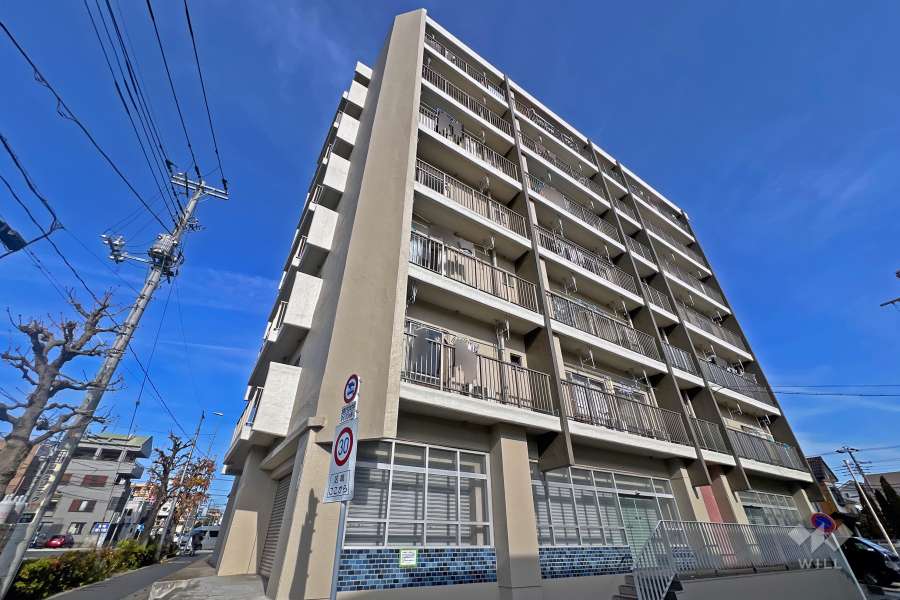 東浦和マンションの外観（南西側から）