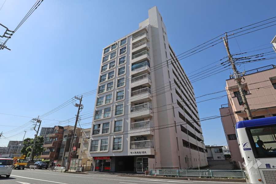 サーラ川口128の外観（北東側から）