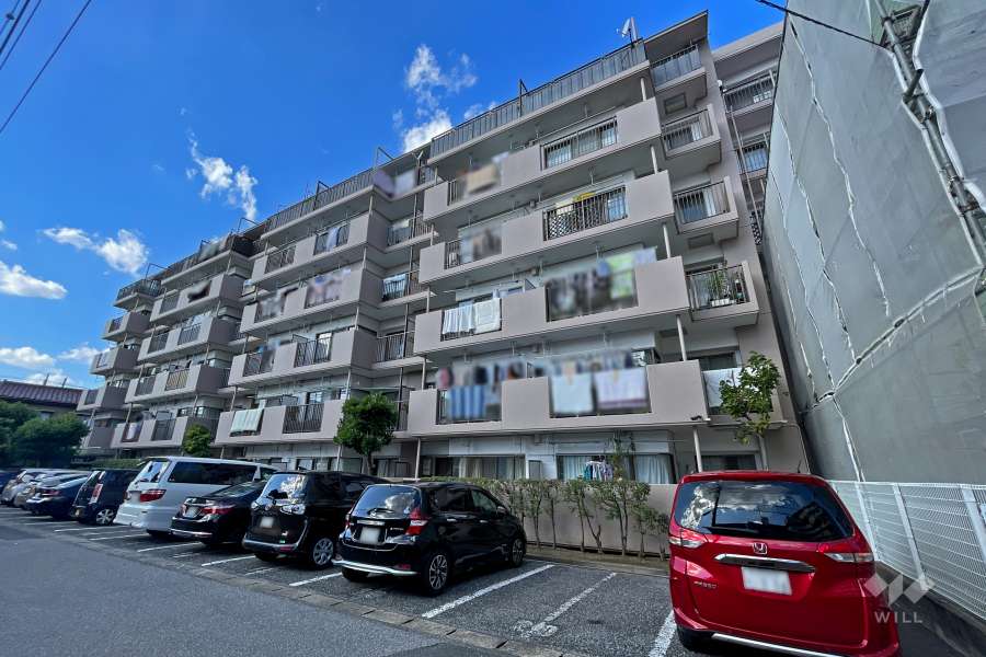 朝日プラザ川口前川の外観（南東側から）