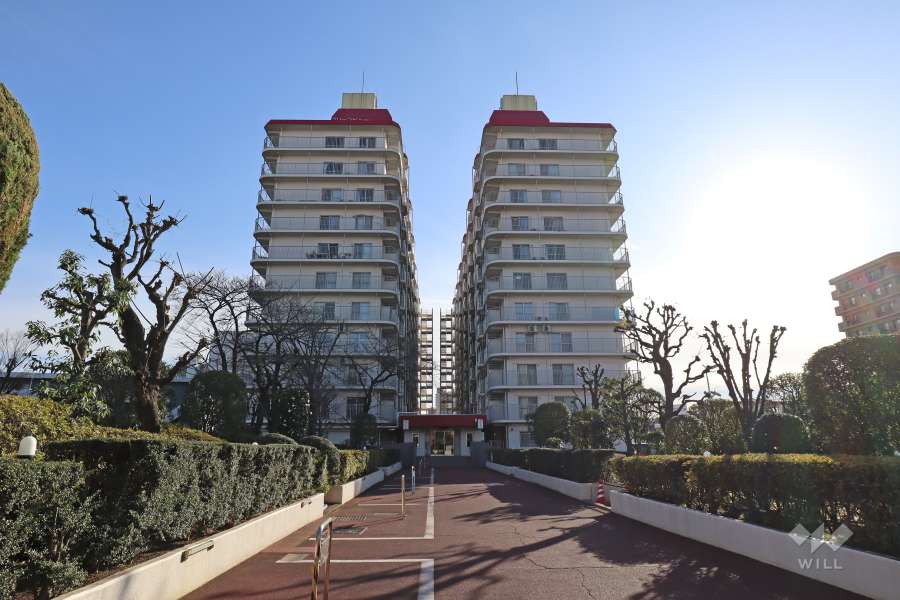 グリーンビューニュー川口の外観（北側から）