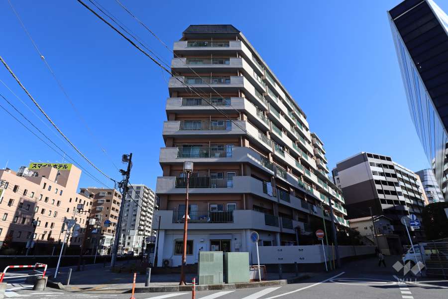 川口ファミリーマンションの外観（南西側から）