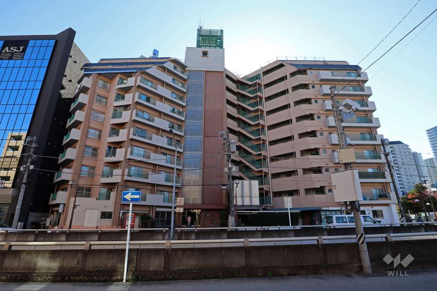 川口ファミリーマンションの外観（北側から）