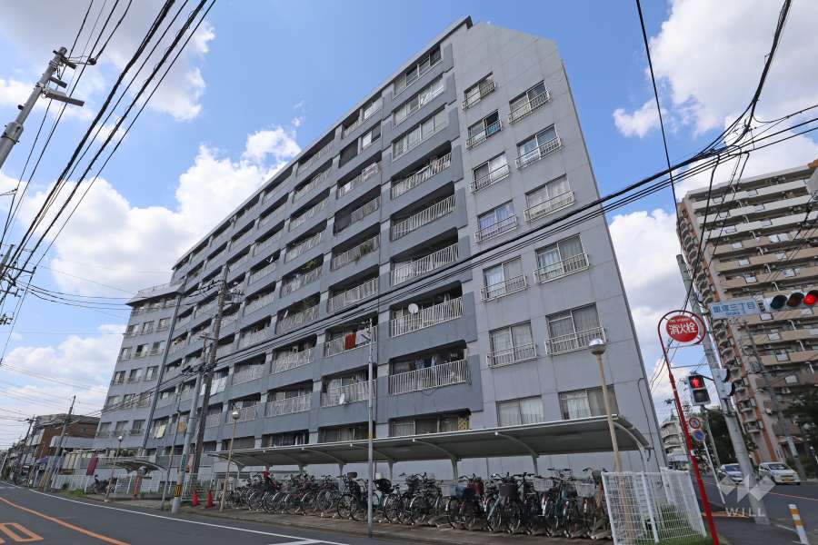 川口グレースマンションの外観（南東側から）