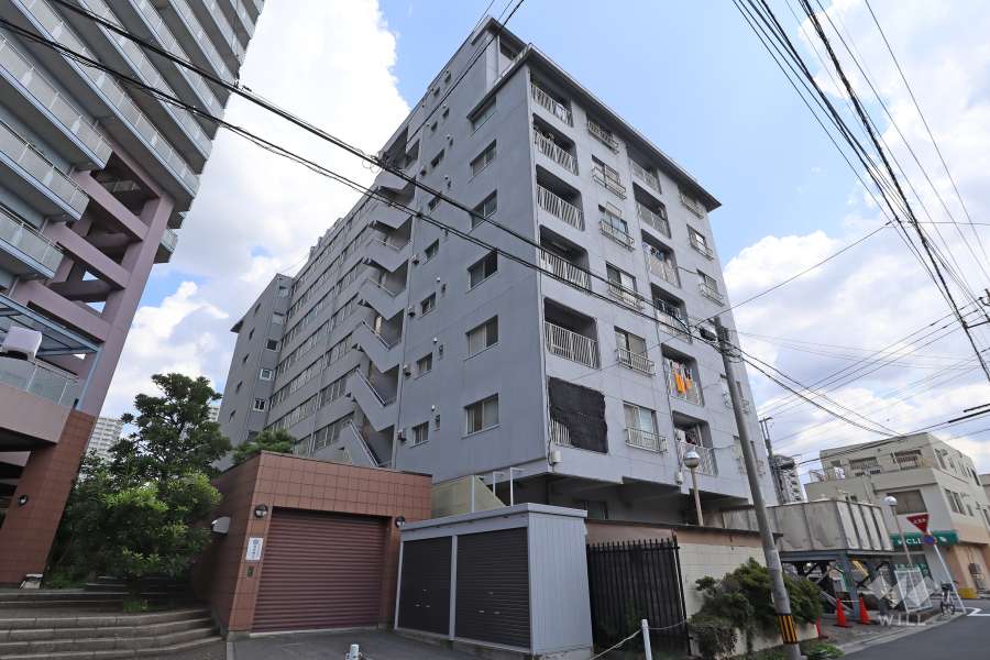 川口グレースマンションの外観（北西側から）