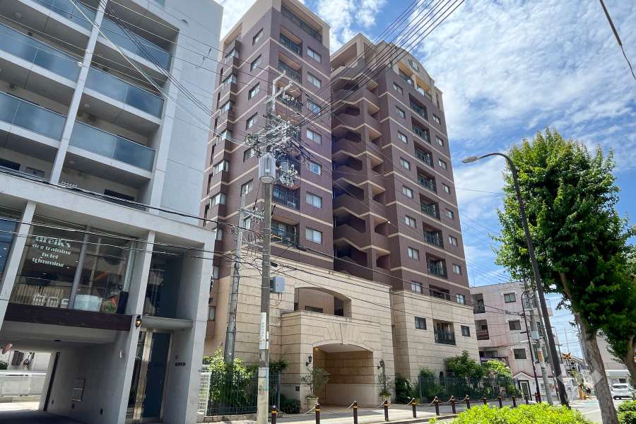セイワパレス箕面の外観（北東側から）