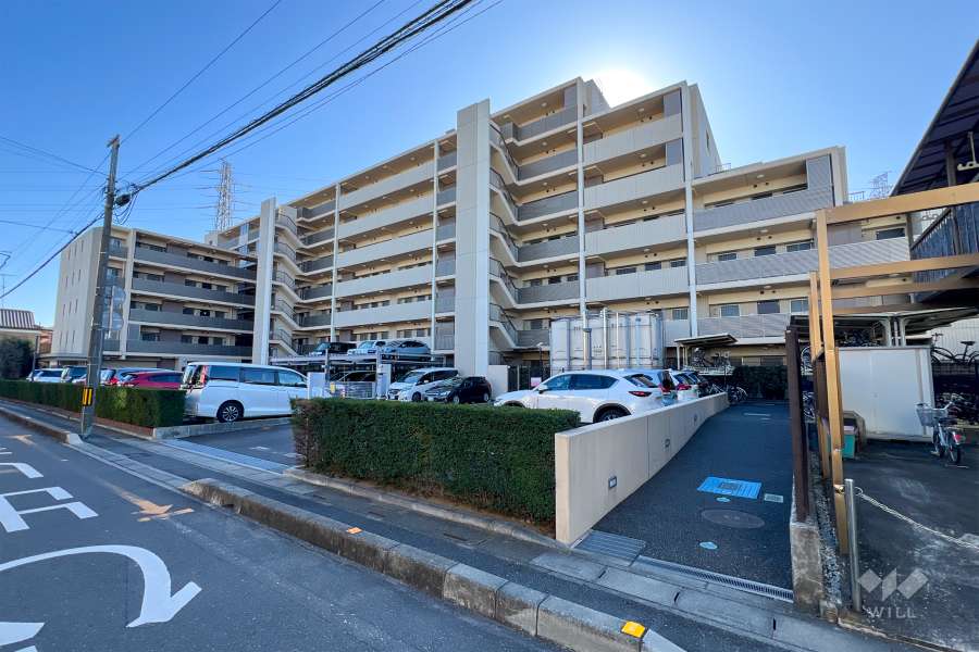 イニシア川口鳩ヶ谷の外観（北側から）　