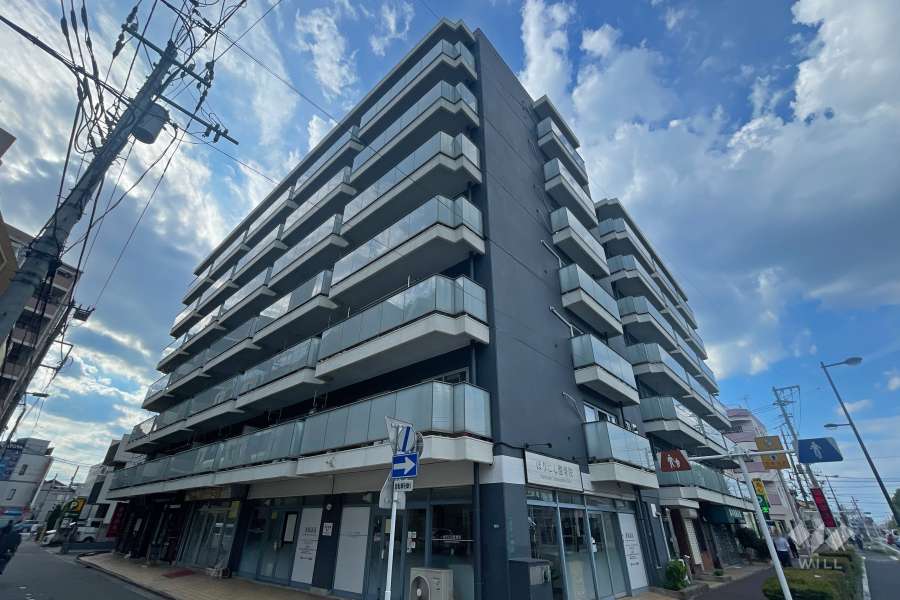 青木パークハイツの外観（南東側から）