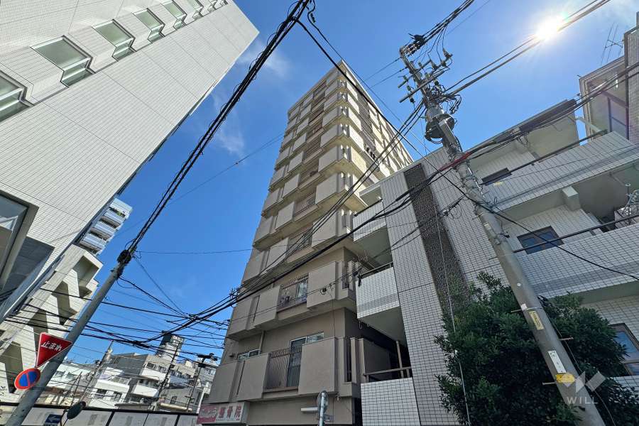 北町ハイツの外観（南西側から）.