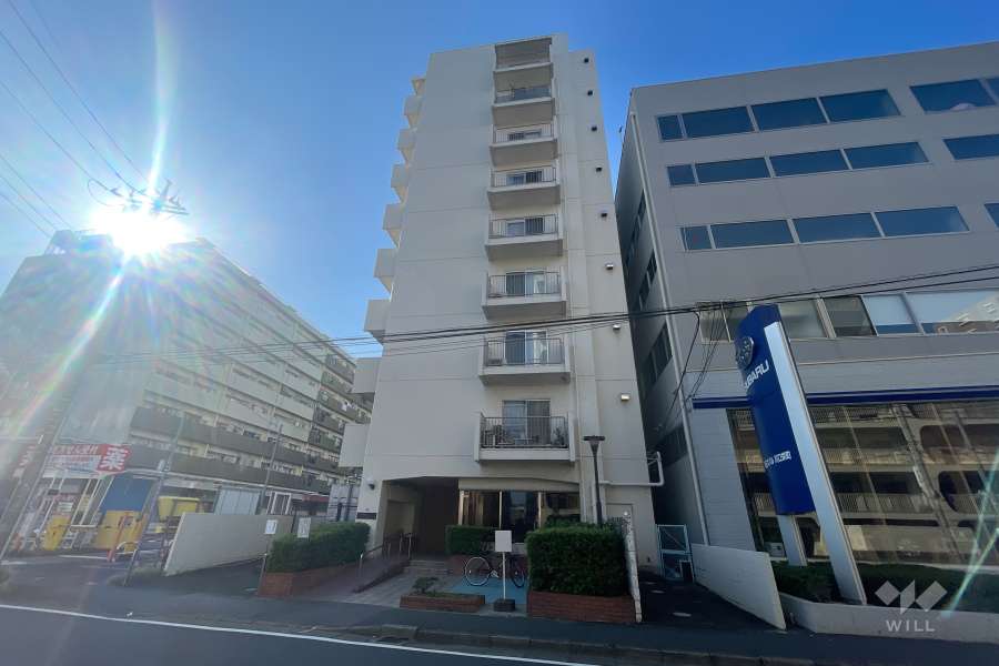 川口栄町グレースマンションの外観（北西側から）
