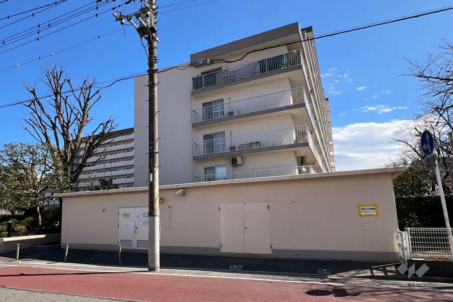 グリーンコーポ川口A棟の外観（北西側から）