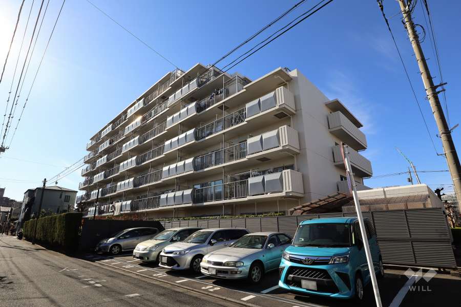 グリーンパーク西川口スカイハイツの外観（北東側から）