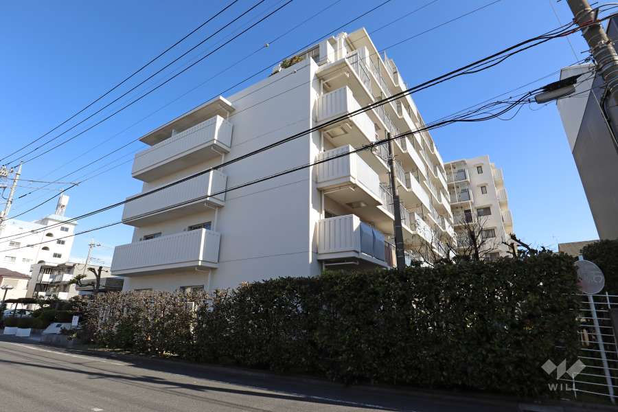 グリーンパーク西川口スカイハイツの外観（南西側から）