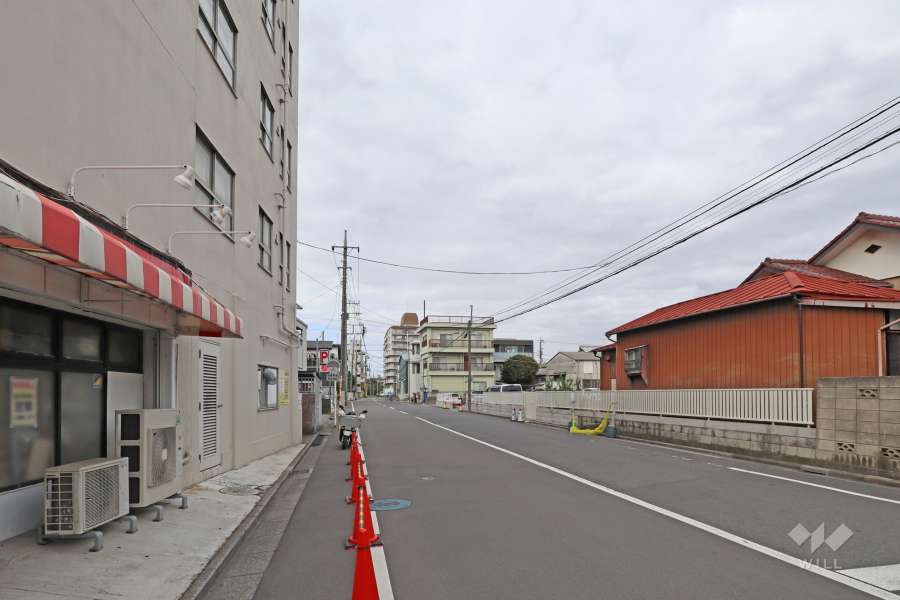 敷地東側の前面道路　