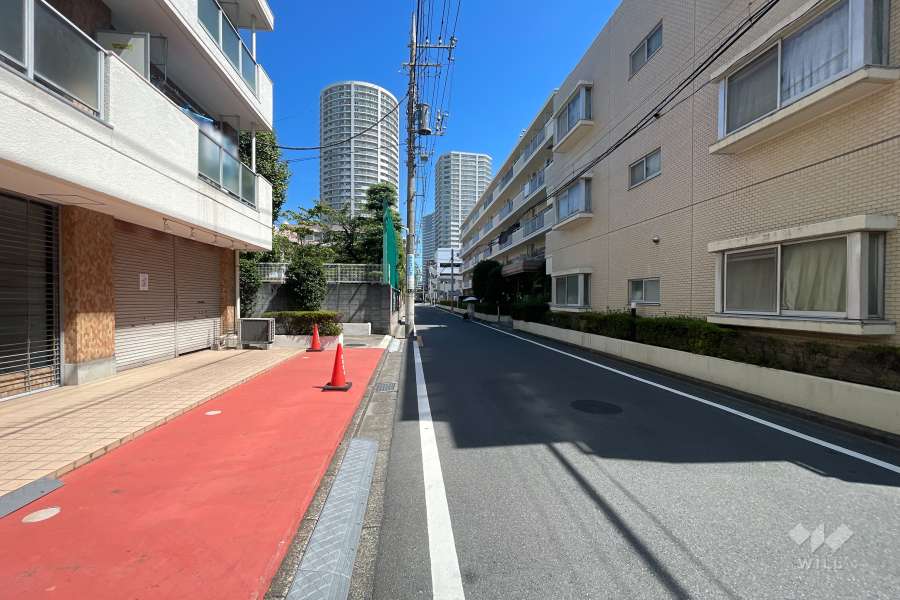 敷地東側の前面道路　