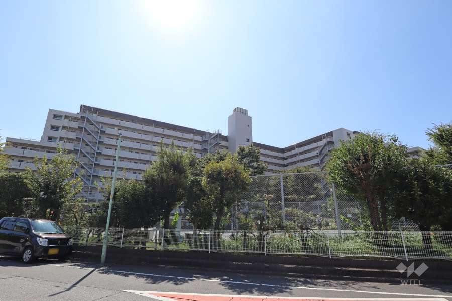 グリーンコーポ川口の外観（北東側から）
