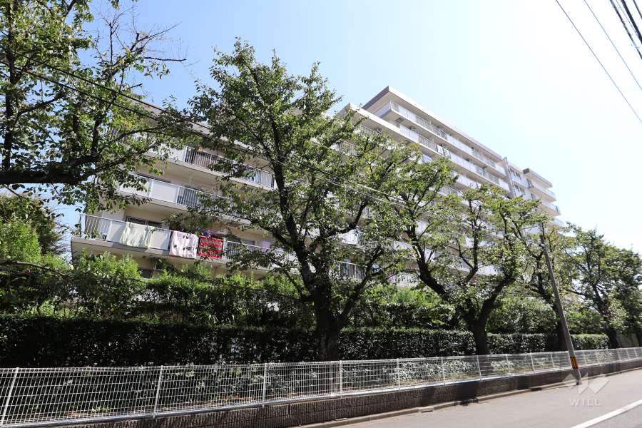 グリーンコーポ川口の外観（北西側から）