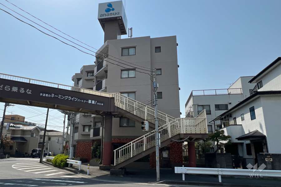 セザール第2川口朝日町の外観（北東側から）
