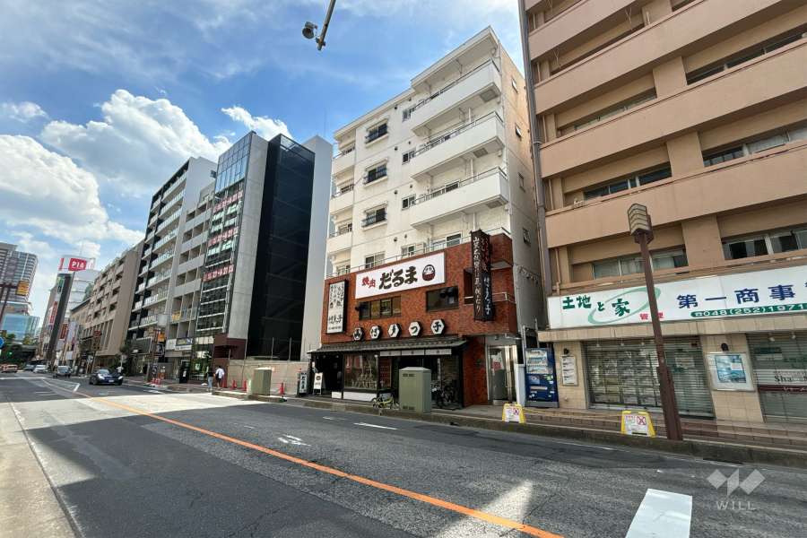 キャニオンマンション第1川口の外観（北東側から）