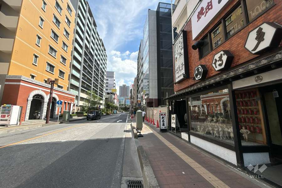 敷地東側の前面道路　