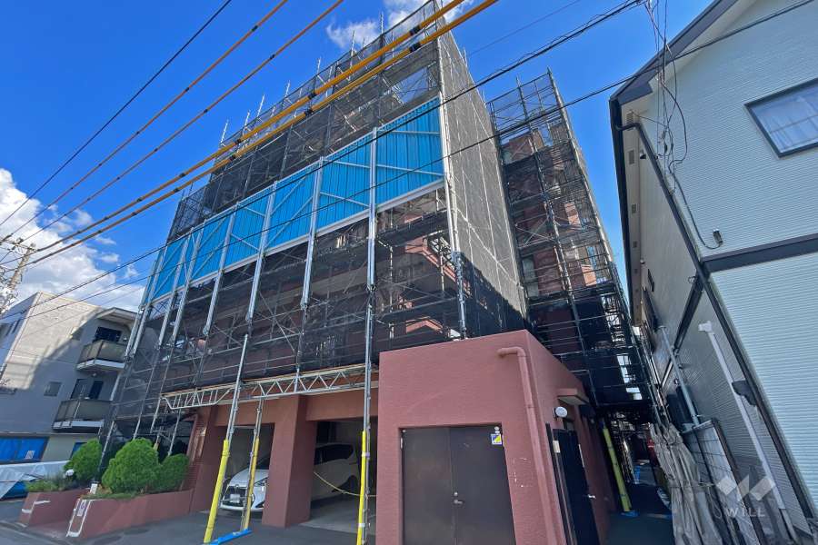 セザールガーデン上青木の外観（北西側から）