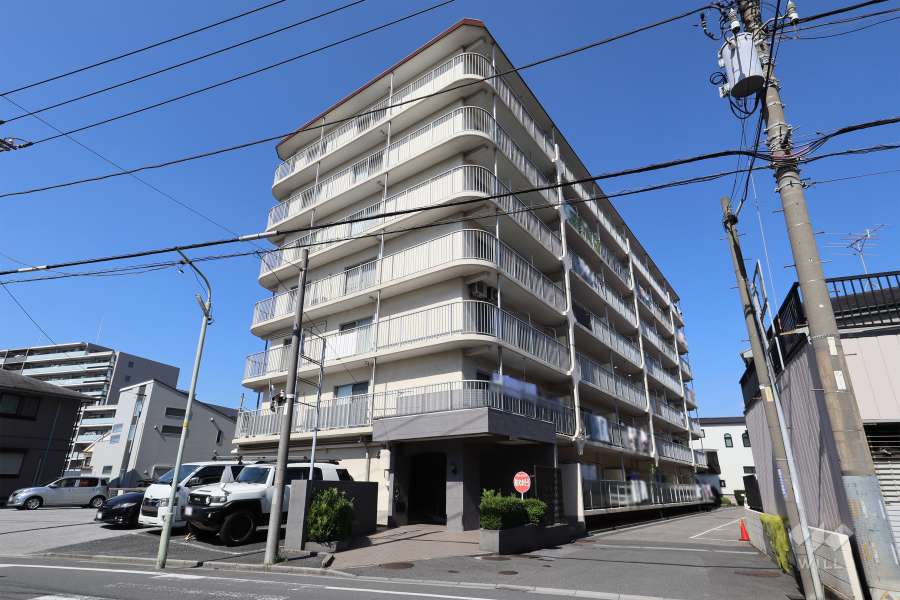 エクセレンス川口の外観（南側から）