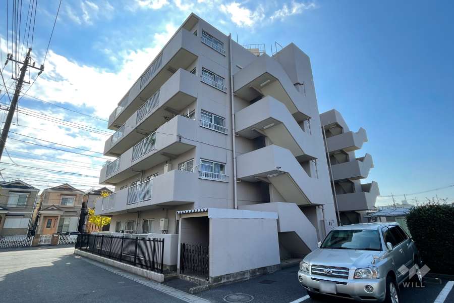 エンゼルハイム川口の外観（北東側から）