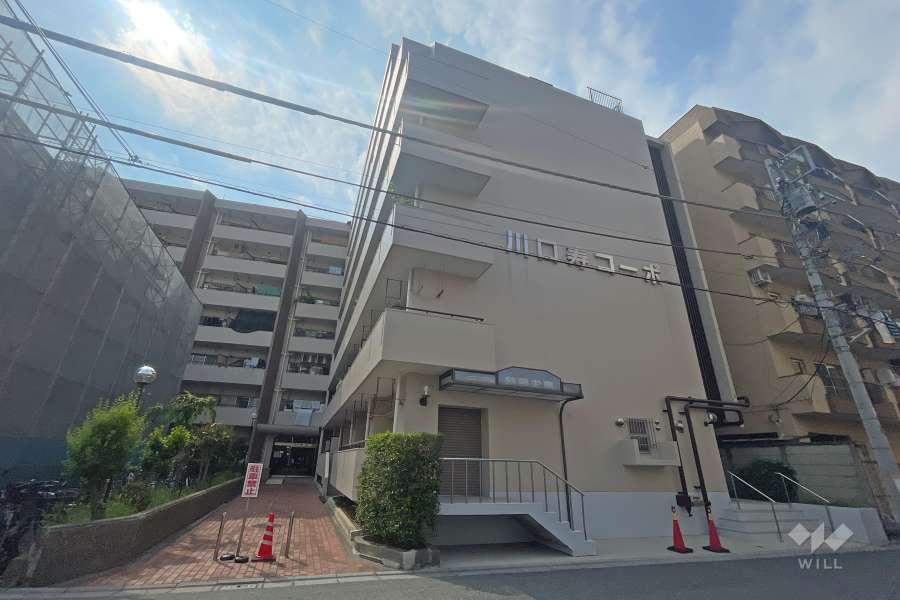 川口寿コーポの外観（南東側から）