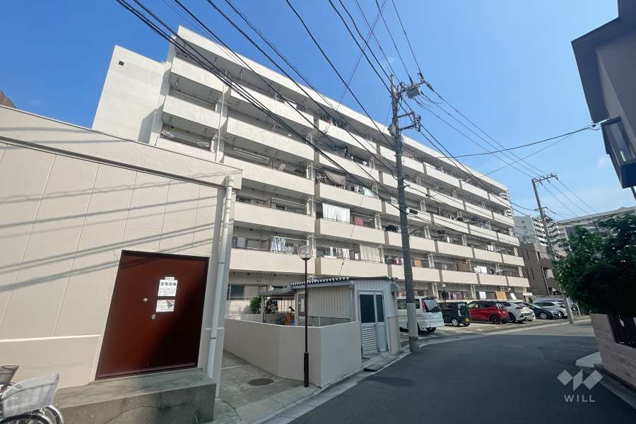 川口寿コーポの外観（北西側から）