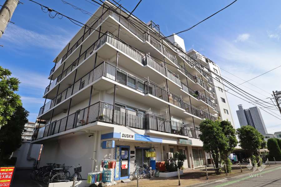 グリーンプラザ川口第1号棟の外観（北西側から）