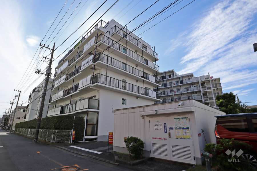 グリーンプラザ川口第1号棟の外観（北東側から）