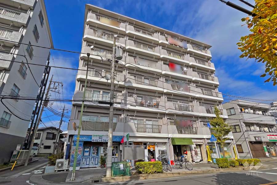 南浦和クイーンコーポＤ棟の外観（南西側から）