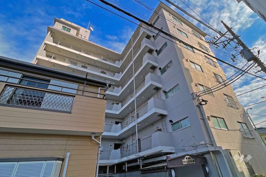 南浦和クイーンコーポＤ棟の外観（北西側から）