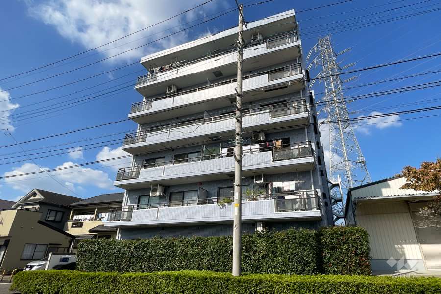 ピュア鳩ヶ谷の外観（南東側から）