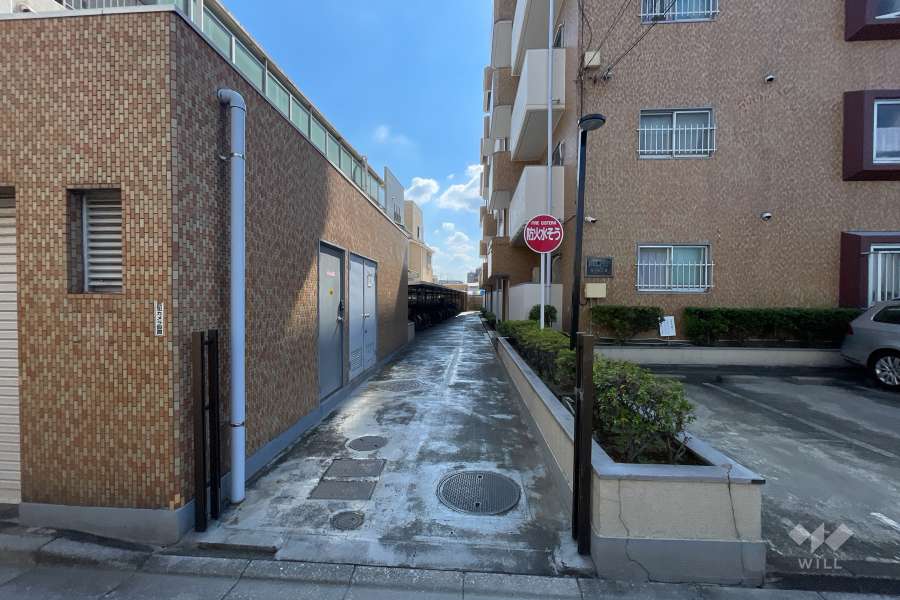 駐輪場の出入り口